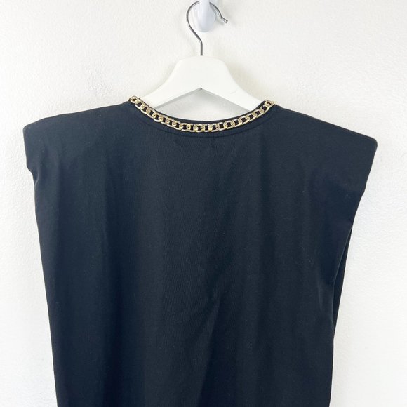 Generation Love Black Tank Top with Gold Accents - Picture 6 of 11
